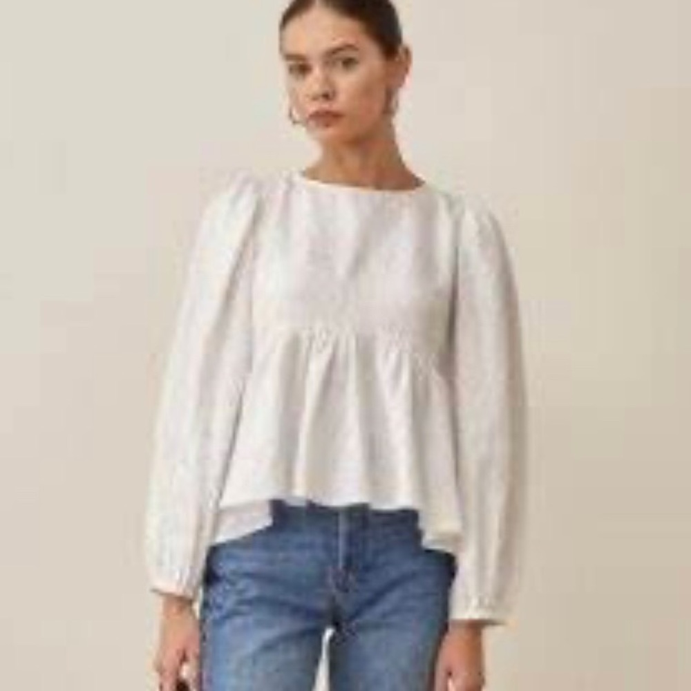 Beautiful NWOT Reformation Rumi Limen Top XS